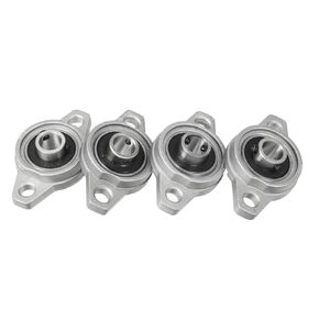 uxcell 4pcs KFL001 12mm Zinc Alloy Self Aligning Pillow Block Flange Bearing