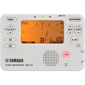 Yamaha TDM-710GL Tuner Metronome Gold Tuner Metronome Can be Used Simultaneously with Tuner and Metronome for Daily Practice, Sound Back Function