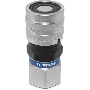 3/4 "SAE وجه مسطح توصيل سريع مقرنة هيدروليكية أنثى (TL22-F) اقتران 1/2" حجم الجسم لوادر انزلاقية التوجيه Bobcat مع غطاء غبار in Kuwait