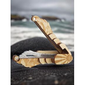 Shamanicshop Jew's Harp by D.Glazyrin/Samurai (in wooden case) - Professional mouth musical instrument (jaw harp) Beautiful sound Excellent quality Original Russian maultrommel (jaw harp, dan moi).