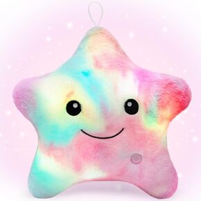 Subao Sensory Toys for Kids with Autism,14" Twinkle Star Plush Toddler Pillow Light Up Toys,Autism Sensory Products,Toddler Travel Soft Toys,Birthday Xmas Gifts for Boys Girls Age 3 4 5 6 7 8 9 Blue in Saudi Arabia