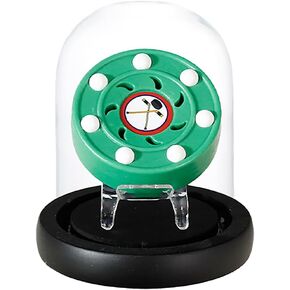 Roller Hockey Puck Glass Case with Wood Base That Lights up Hockey Puck Case Hockey Puck Display Case Small Display Case（Excluding Street Hockey Puck）