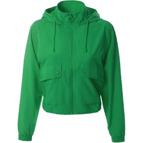 MixMatchy Women's Lightweight Y2K Cropped Jackets Yoga Quick Dry Windbreaker Zipper Jackets Workout Running Hoodie Jackets