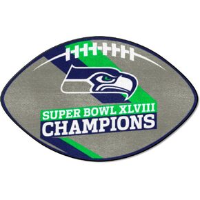 FANMATS NFL Super Bowl Football Rug - 20.5in. x 32.5in. | Sports Fan Home Decor Rug and Tailgating Mat