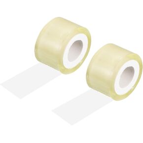 PATIKIL 44 Yard x 1.2 Inch Badminton Grip Cushion Wrap, 2 Pack PE Tennis Racket Grip Tape Backing Film Handle Anti Skid Cushion Accessories, Clear
