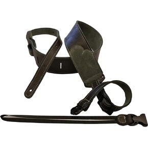 2.5" Glove Leather with Suede Backing and Quick Release Loop Resonator Dobro Strap