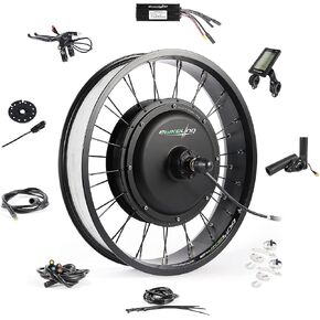 EBIKELING Waterproof Ebike Conversion Kit for Electric Bike 20" Front or Rear Wheel Electric Bicycle Hub Motor Kit 1500W 1200W 750W 500W Electric Bike Conversion Kit