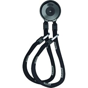 ABUS Wall Anchor WCH + Chain ACH 9KS - for Anti-Theft Protection of Bicycle and Motorcycle in Garages, Cellars or in Front of The House - ABUS Security Level 13-110 cm Long Chain