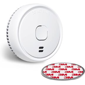 Ecoey Smoke Detector, Smoke Alarm with Advanced Photoelectric Technology, Fire Alarm Smoke Detector with Test Button and Low Battery Reminder, Fire Alarm Used in Bedroom, Home, FJ138, 1 Pack