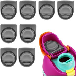 8pcs Water Bottle Lid Part Replacement Stopper Compatible with Owala FreeSip 24oz 32oz, Bottle Mouth Seal Stopper Accessories for Owala 19/24/32/40oz BPA-Free Cap Sealing Gasket Silicone Plug