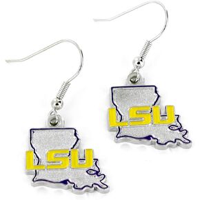 NCAA LSU Tigers Home State Earrings