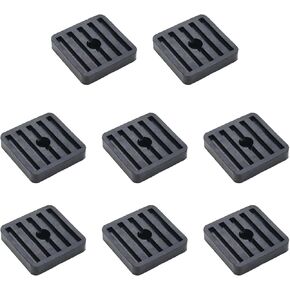 8 Pcs Rubber Isolator Pads Shock Absorber Anti-Vibration Pads Air Conditioning Condenser Outer Machine Rubber Absorber Sound Isolation Pad Shock Absorbing Mechanical Vibration Damping Pads