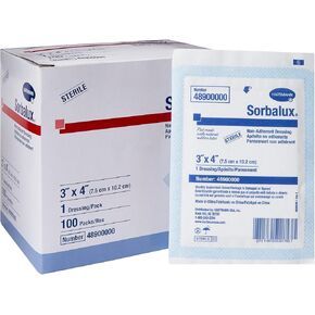Hartmann Sorbalux Absorbent Non-Adherent Dressing - 3" x 4" - Box