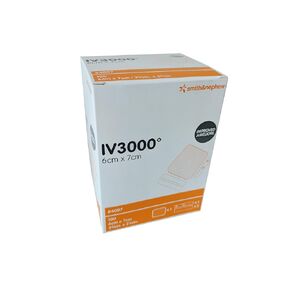 Smith & Nephew 1 Hand Responsive Cannula Fixation Dressing, 6cm x 7cm, 100/Cs