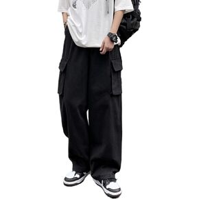 Y2k Pants Men Green Baggy Cargo Pants Streetwear Gothic Grunge Joggers Trousers Aesthetic Parachute Pants