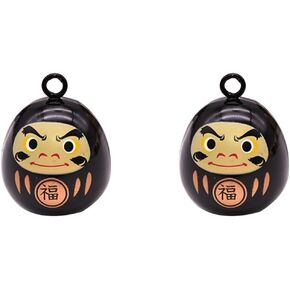 POPETPOP Japanese Bell Pendant- Japanese Style Good Luck Charm Hanging Daruma Water Bell Small Daruma Bell Accessories for DIY Craft Purse Fortune Bag Keychains Decor