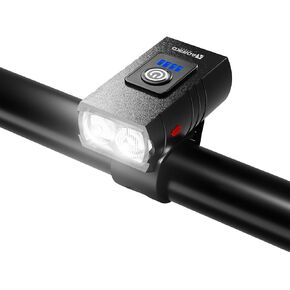 Aoriko Bike Light, Waterproof Safety Bike Light, 6 dimming modes for Night Riding,Type-C rechargeable,360°Rotatable Bike Headlight