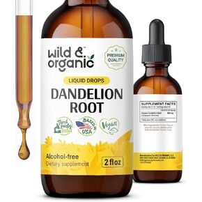 Dandelion Tincture - Liver Cleanse Detox w/Dandelion Extract - Dandelion Drops for Liver Health - Alcohol-Free Liver Supplement w/Organic Dandelion Root - Vegan Dandelion Supplement - 4 fl oz