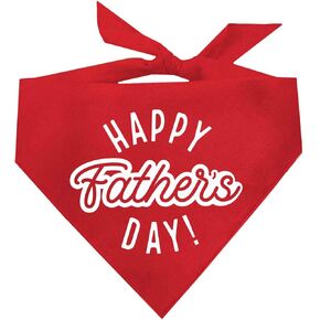 Happy Father's Day Dog Bandana (770 Navy, One Size)