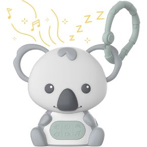 Pure Enrichment® PureBaby® Hanging Koala Sound Machine - Portable Travel Sleep Aid/Night Light & Detachable Hanging Ring - White Noise, Hush, Lullabies & More Sounds for Car Seat, Stroller & Bassinet