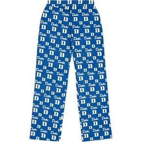 FOCO Duke Blue Devils Scatter Pattern Men's Pajama Lounge Pants, Blue