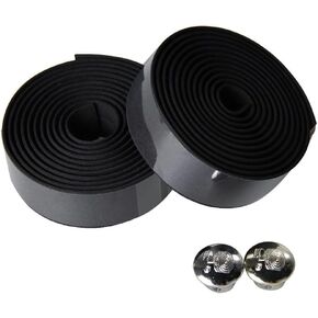 Bike Handlebar Tape, Bicycle Bar Tape, Cycling Handle Wraps, EVA Road Bike Handlebar Tapes, 2 Rolls, Bicycle Handlebar Tape for Road, Urban, MTB Bikes, Includes 2 Handlebar Plugs