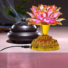Buddha Light Colorful LED Lamp Light LED Buddhist Lamp Buddhism Faith Supply Buddhism Prayer Accessories