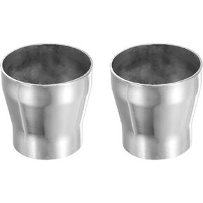 PATIKIL Concentric Reducer, 2 Pack 1-1/2" to 2" HVAC Concentric Reducer and Increaser Weld Pipe Fittings Pipe Connector 304 Stainless Steel for Food Beverage