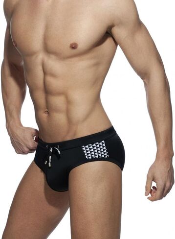 Men's Bikini Swimwear Sexy Low Rise Swimming Briefs with Adjustable Drawstring in Saudi Arabia