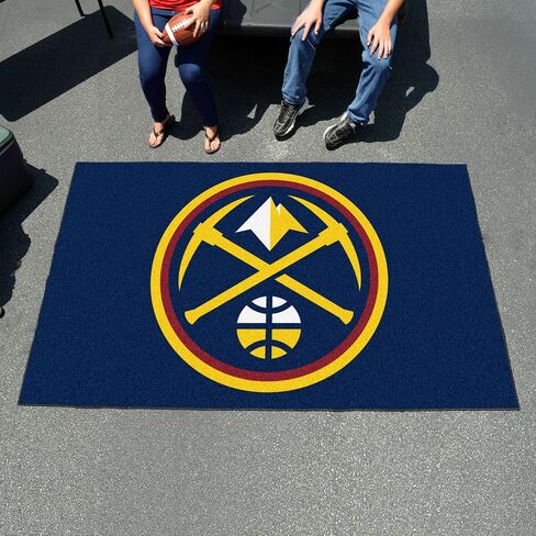 FANMATS 11905 Denver Nuggets Starter Mat Accent Rug - 19in. x 30in. | Sports Fan Home Decor Rug and Tailgating Mat in Saudi Arabia