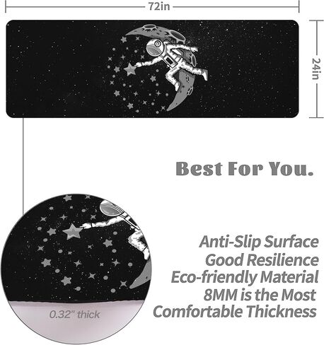 Cifupy Yoga Mat Double-Sided Non Slip Exercise Mat Eco Friendly TPE Fitness Exercise Mat With Carrying Strap & Storage Bag Workout Mat for Yoga, Pilates and Floor Exercises in Saudi Arabia