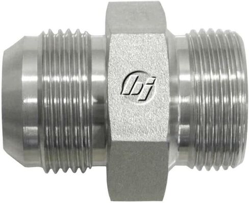 7005-10-20 Steel Straight Conversion Adapter Fitting, 7/8"-14 Male JIC x M20 x 1.5 Male Metric Straight Thread in Saudi Arabia