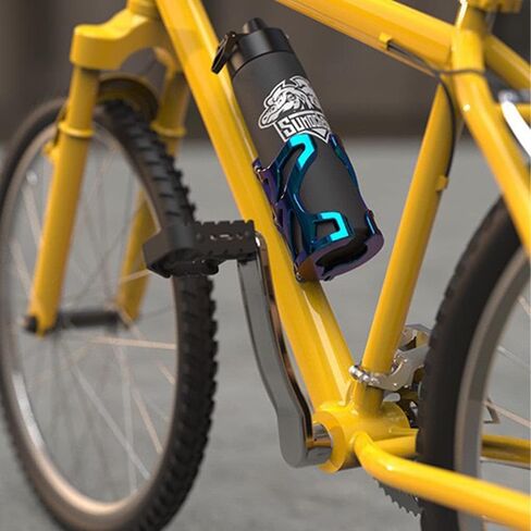 SaiDian 1Pcs Bike Water Bottle Cage Holder Motorcycle Cup Holder for ATV MTB Bicycle(with Screws Tool and Pipe Clamp) in Saudi Arabia