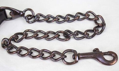 Derby Originals Bronze Beauty Premium Round Rolled Leather Cattle Show Halter with Matching Chain Lead in Saudi Arabia