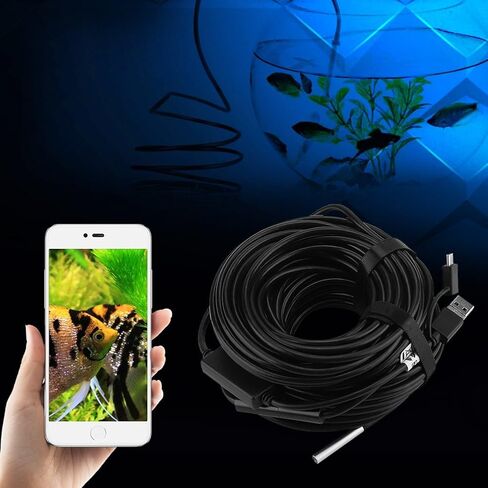 كاميرا فحص 20 متر 5.5 ملم 3 في 1 USB/مايكرو USB/Type-C المنظار مع كاميرا مقاومة للماء 720P لفحص أنابيب السيارات in Saudi Arabia