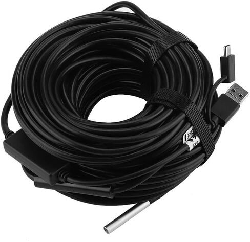 كاميرا فحص 20 متر 5.5 ملم 3 في 1 USB/مايكرو USB/Type-C المنظار مع كاميرا مقاومة للماء 720P لفحص أنابيب السيارات in Saudi Arabia
