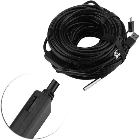 كاميرا فحص 20 متر 5.5 ملم 3 في 1 USB/مايكرو USB/Type-C المنظار مع كاميرا مقاومة للماء 720P لفحص أنابيب السيارات in Saudi Arabia