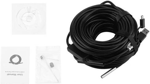 كاميرا فحص 20 متر 5.5 ملم 3 في 1 USB/مايكرو USB/Type-C المنظار مع كاميرا مقاومة للماء 720P لفحص أنابيب السيارات in Saudi Arabia