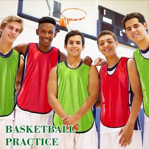 Geyoga 24 حزمة Pinnies Scrimmage سترات ممارسة جيرسي للرجال لكرة القدم سترات الكبار فريق كرة القدم تدريب سترة in Saudi Arabia