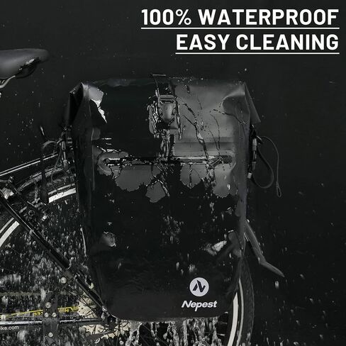 حقائب الدراجة المقاومة للماء للدراجات ذات الرف الخلفي ومقعد الدراجة بسعة 27 لتر مع حزام الكتف لركوب الدراجات والسفر وركوب الدراجات باللون الأصفر in Kuwait