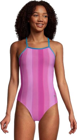 Speedo Women's Swimsuit One Piece Endurance X Back Printed in Saudi Arabia