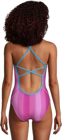 Speedo Women's Swimsuit One Piece Endurance X Back Printed in Saudi Arabia