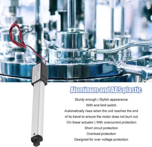 Mini Electric Linear Actuator, 12V DC 64N 15mm/s Mini Small Electric Motion Actuators Waterproof Linear Motion Actuator(50mm) in Saudi Arabia
