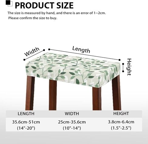 3D Flower Print Vanity Seat Cover Set of 2 Rectangle Stool Covers with Elastic Bottom Removable Soft Saddle Seat Cover Furniture Chair Seat Cover in Saudi Arabia