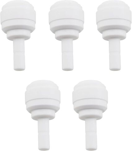 5 قطعة 3/8 "أنبوب OD x 1/4" الجذعية البلاستيك الأبيض مستقيم أنبوب تركيب الجذعية موصل in Saudi Arabia