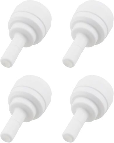 5 قطعة 3/8 "أنبوب OD x 1/4" الجذعية البلاستيك الأبيض مستقيم أنبوب تركيب الجذعية موصل in Saudi Arabia