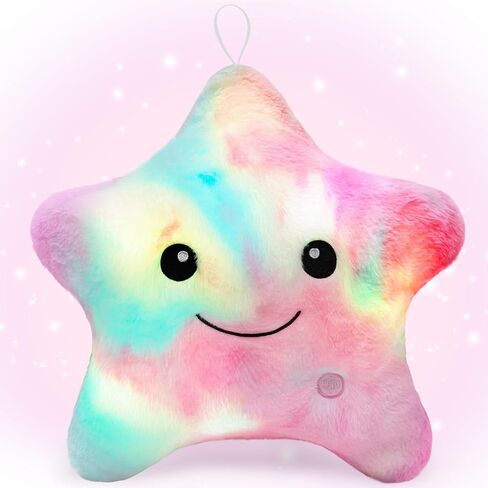 Subao Sensory Toys for Kids with Autism,14" Twinkle Star Plush Toddler Pillow Light Up Toys,Autism Sensory Products,Toddler Travel Soft Toys,Birthday Xmas Gifts for Boys Girls Age 3 4 5 6 7 8 9 Blue in Saudi Arabia