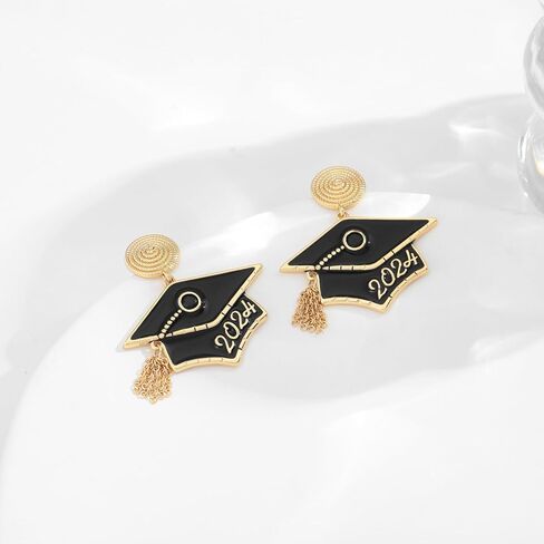 Graduation Scroll Earrings For Women Last Day Of School Earrings Graduation Dangle Drop Earrings Fashion High School College Jewelry Gift in Saudi Arabia