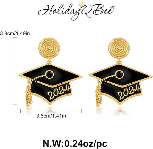 Graduation Scroll Earrings For Women Last Day Of School Earrings Graduation Dangle Drop Earrings Fashion High School College Jewelry Gift in Saudi Arabia