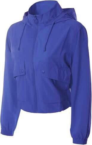 MixMatchy Women's Lightweight Y2K Cropped Jackets Yoga Quick Dry Windbreaker Zipper Jackets Workout Running Hoodie Jackets in Saudi Arabia